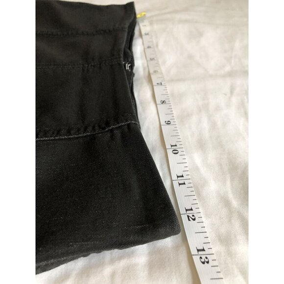 Free People Women's Modern Femme Denim Mini Skirt Size 2 Black Boho Goth - Picture 7 of 8